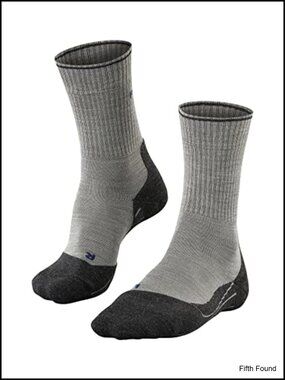 Men's Hiking Socks Wool Silk Crew Athletic Socks
